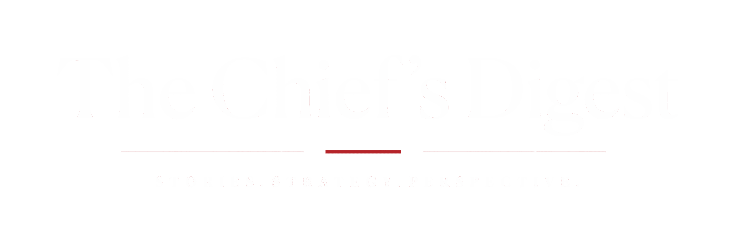 The Chief Digest Logo White